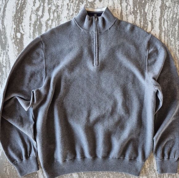 Jack Nicklaus Men's Quarter Zip Sweater Men's Size Medium Like New - Picture 2 of 2